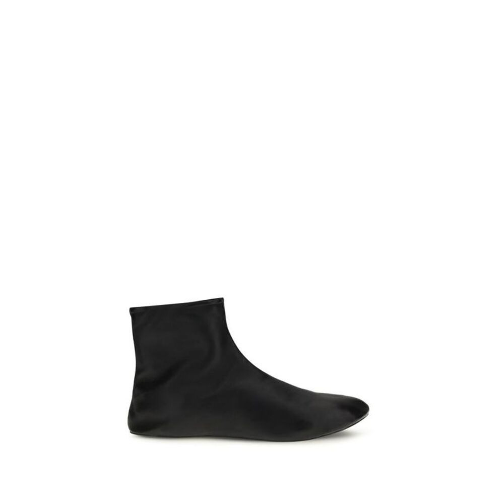 The Row Black Lamb Ovis Aries Ankle Women's Boots